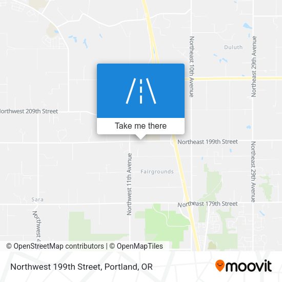 Northwest 199th Street map