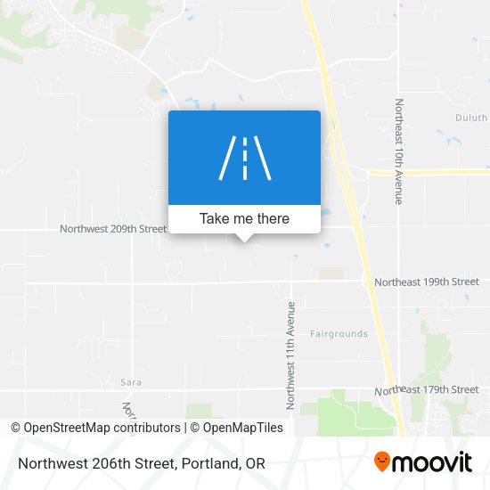 Northwest 206th Street map