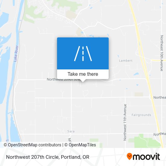 Northwest 207th Circle map