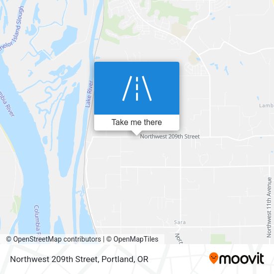 Northwest 209th Street map