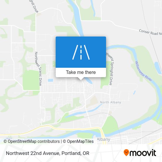 Mapa de Northwest 22nd Avenue