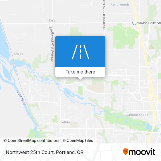 Northwest 25th Court map