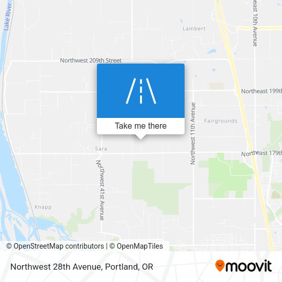 Northwest 28th Avenue map