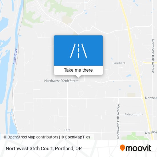 Northwest 35th Court map