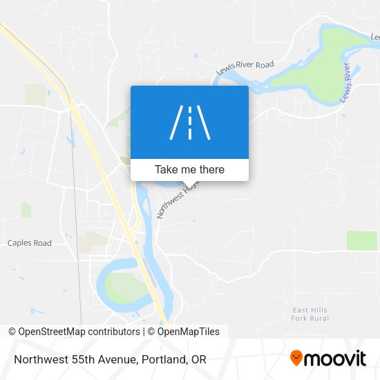 Mapa de Northwest 55th Avenue