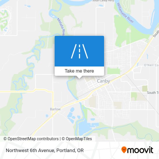 Mapa de Northwest 6th Avenue