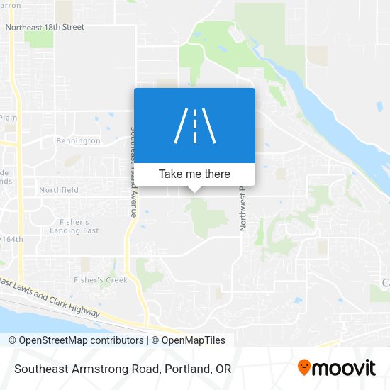 Southeast Armstrong Road map