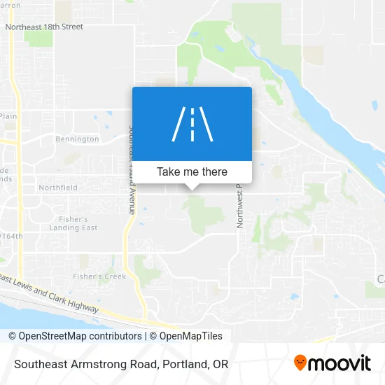 Southeast Armstrong Road map