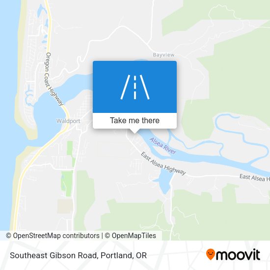 Mapa de Southeast Gibson Road