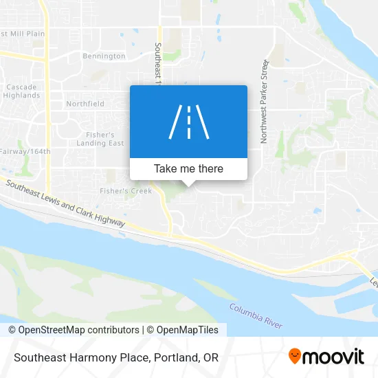 Southeast Harmony Place map