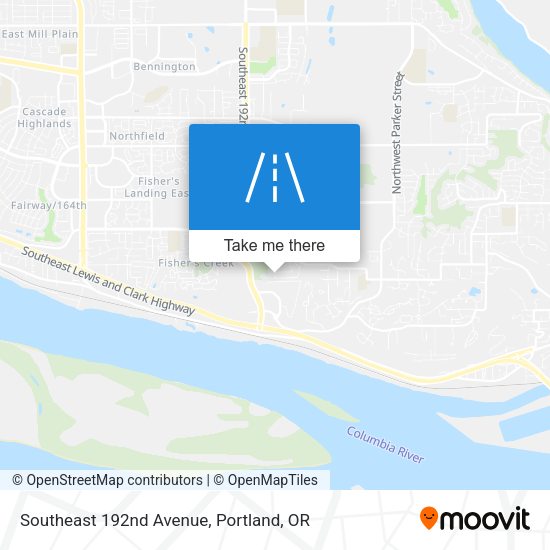 Southeast 192nd Avenue map