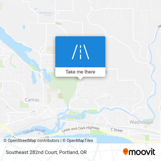 Southeast 282nd Court map