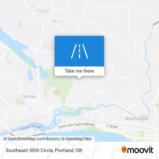 Southeast 30th Circle map