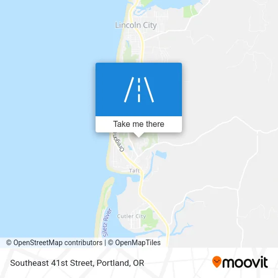 Southeast 41st Street map