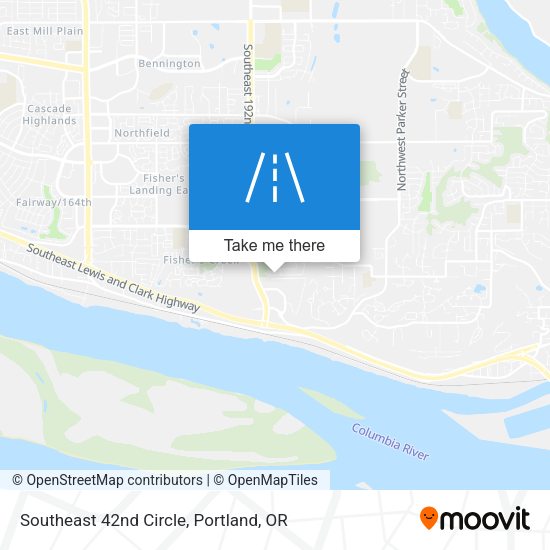 Southeast 42nd Circle map