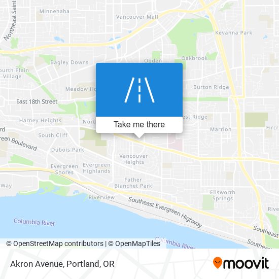 Akron Avenue map