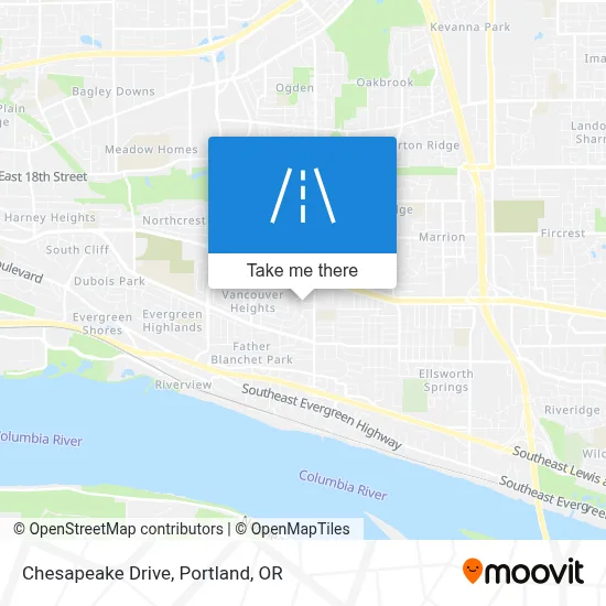 Chesapeake Drive map