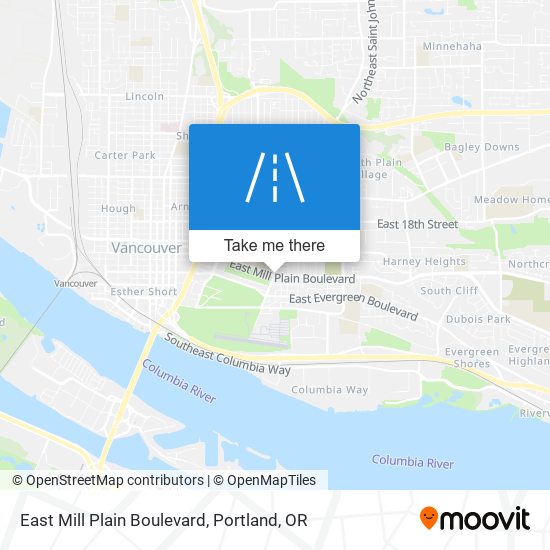 East Mill Plain Boulevard map