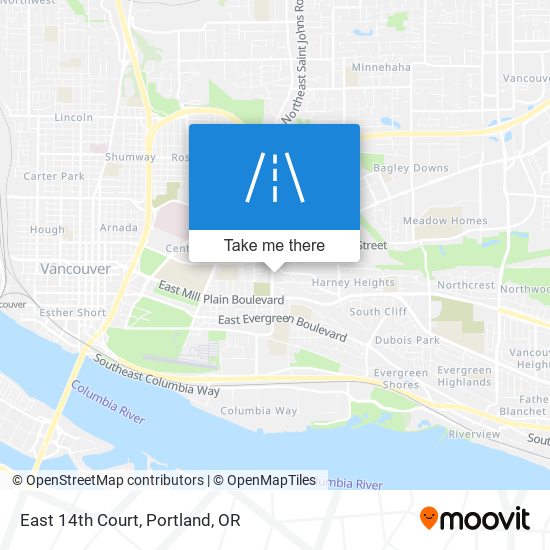 Mapa de East 14th Court