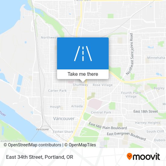 Mapa de East 34th Street