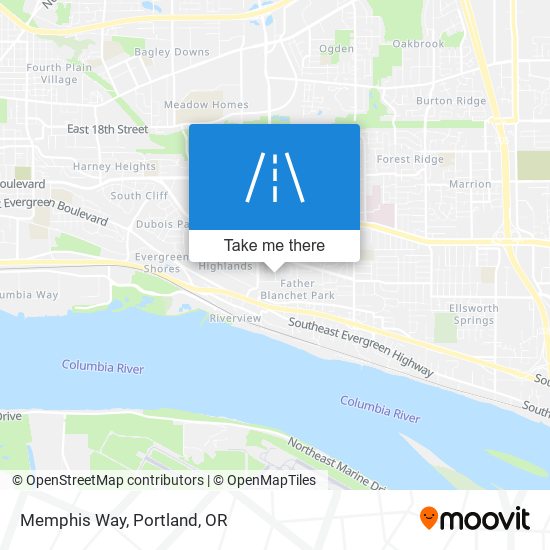 Memphis Way map