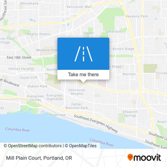 Mill Plain Court map