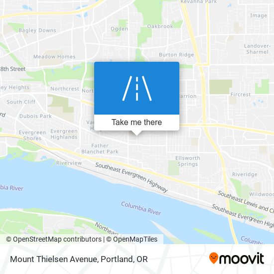 Mount Thielsen Avenue map
