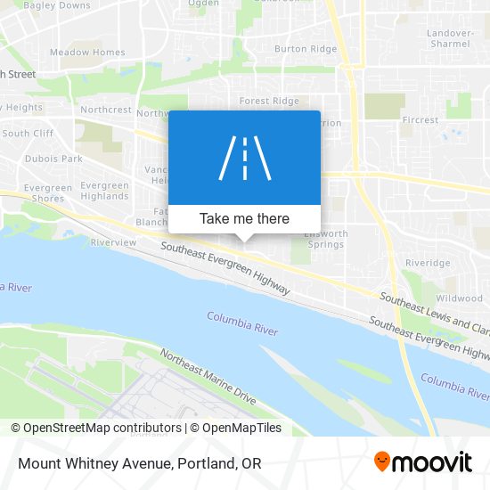 Mapa de Mount Whitney Avenue