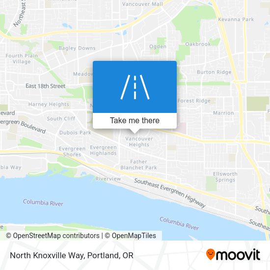 North Knoxville Way map