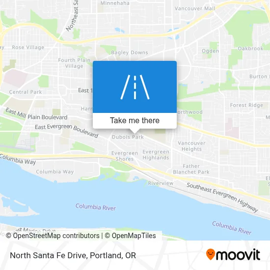 North Santa Fe Drive map