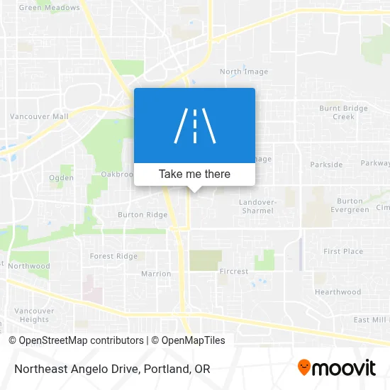 Northeast Angelo Drive map