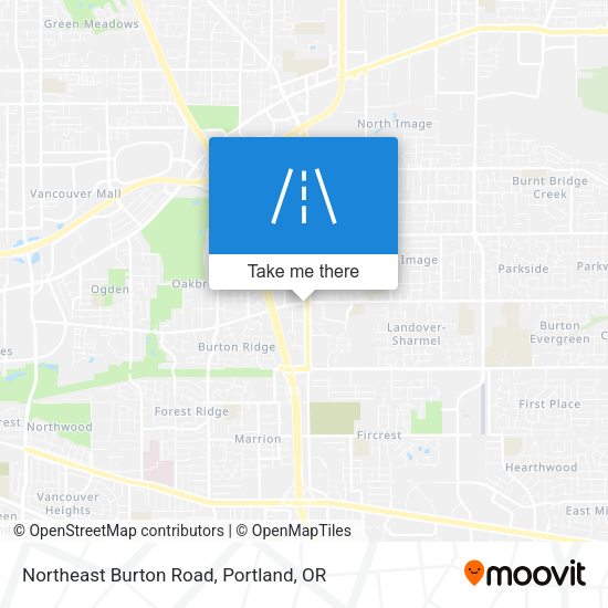Northeast Burton Road map