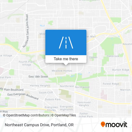 Northeast Campus Drive map