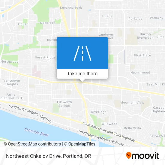 Northeast Chkalov Drive map