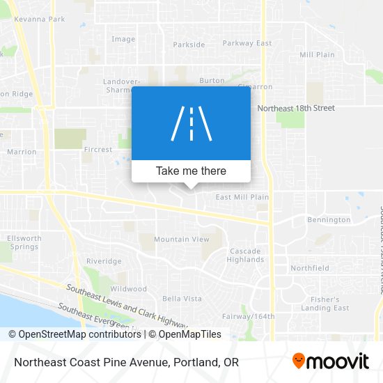 Mapa de Northeast Coast Pine Avenue