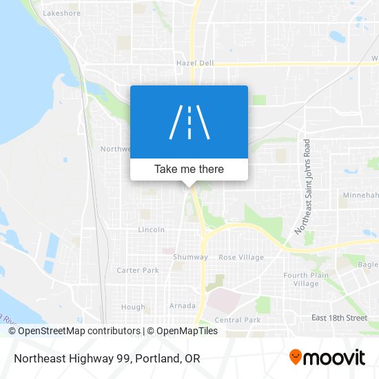 Mapa de Northeast Highway 99