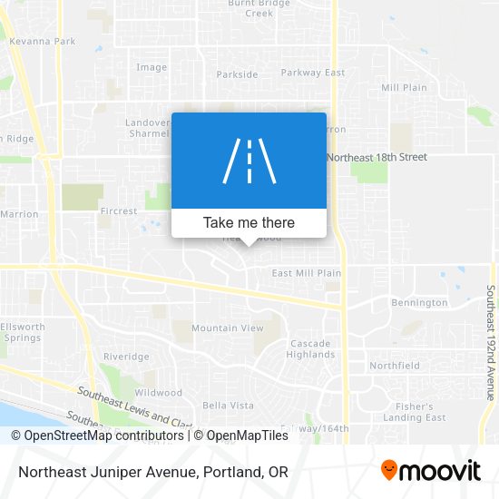 Northeast Juniper Avenue map