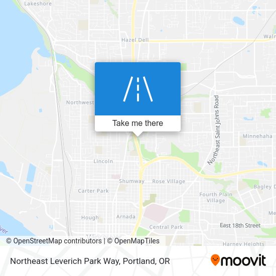 Mapa de Northeast Leverich Park Way