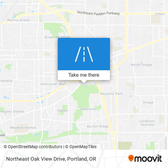 Mapa de Northeast Oak View Drive