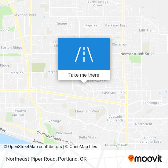 Northeast Piper Road map