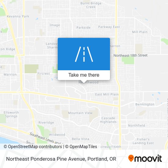 Mapa de Northeast Ponderosa Pine Avenue
