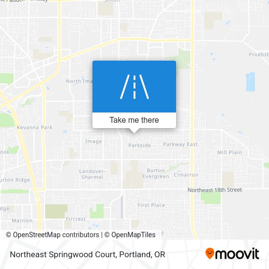 Northeast Springwood Court map