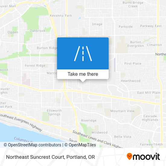 Northeast Suncrest Court map