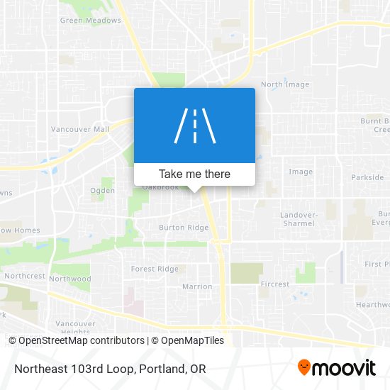 Northeast 103rd Loop map