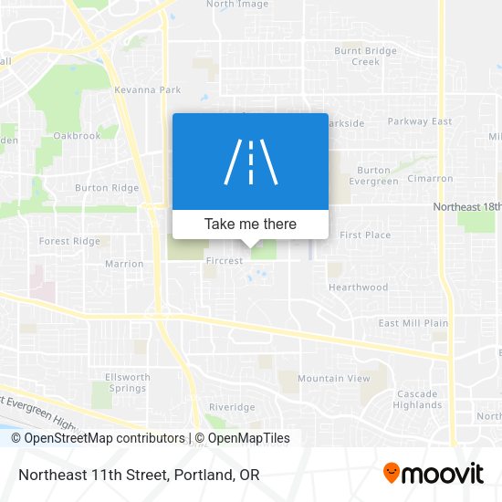 Mapa de Northeast 11th Street