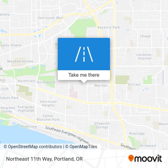 Mapa de Northeast 11th Way