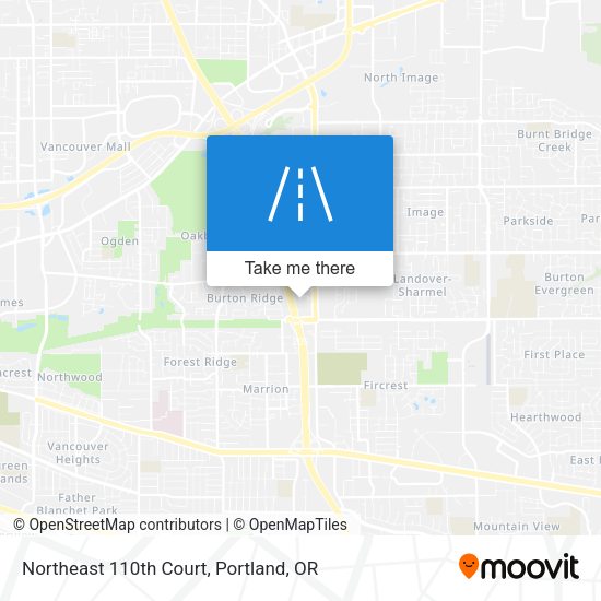 Northeast 110th Court map
