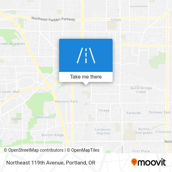 Northeast 119th Avenue map