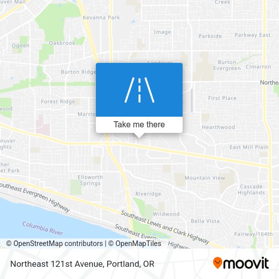 Northeast 121st Avenue map