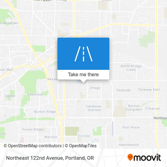 Northeast 122nd Avenue map